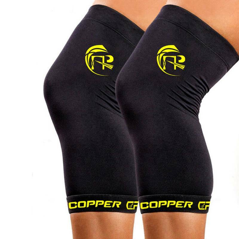 Copper Compression Knee Sleeve Brace Support Joint Pain Arthritis Relief Sports
