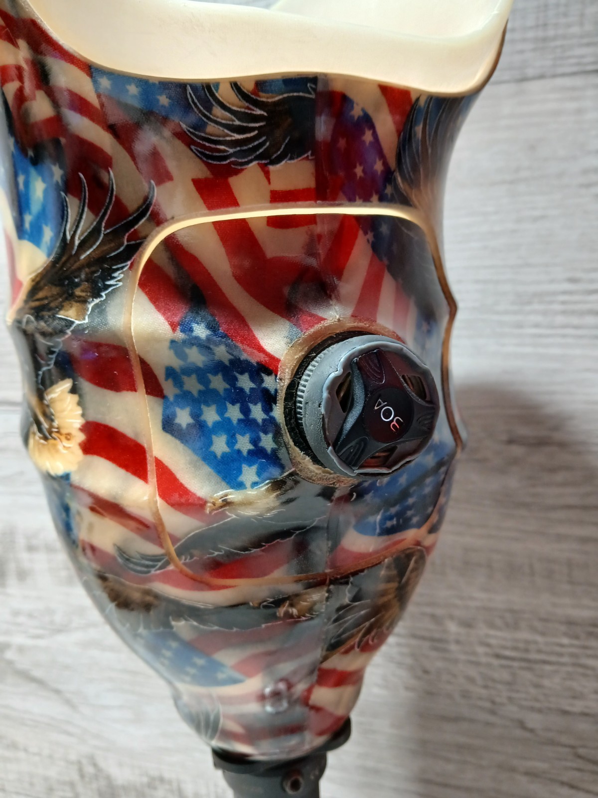 K2 Odyssey Hydraulic Ankle Prosthetic American Flag Below-Knee W Boa Tightening