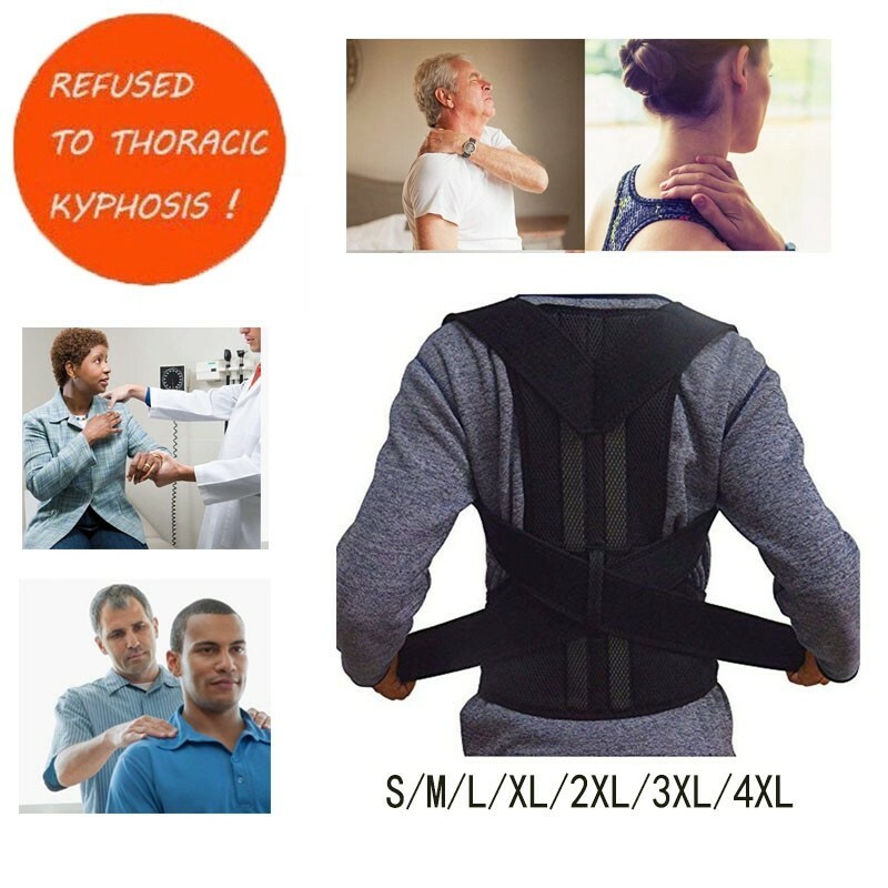 Posture Corrector Support Back Shoulder Brace Belt For Men Women Active New USPS