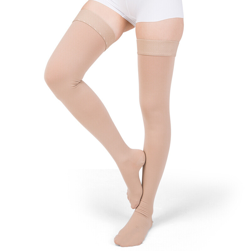 20-30mmHg Thigh High Medical Compression Stockings Women Men Edema Travel Flight