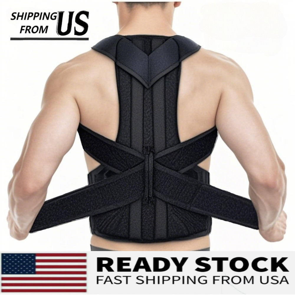 Adjustable back cover shoulder posture correction strap for men and women