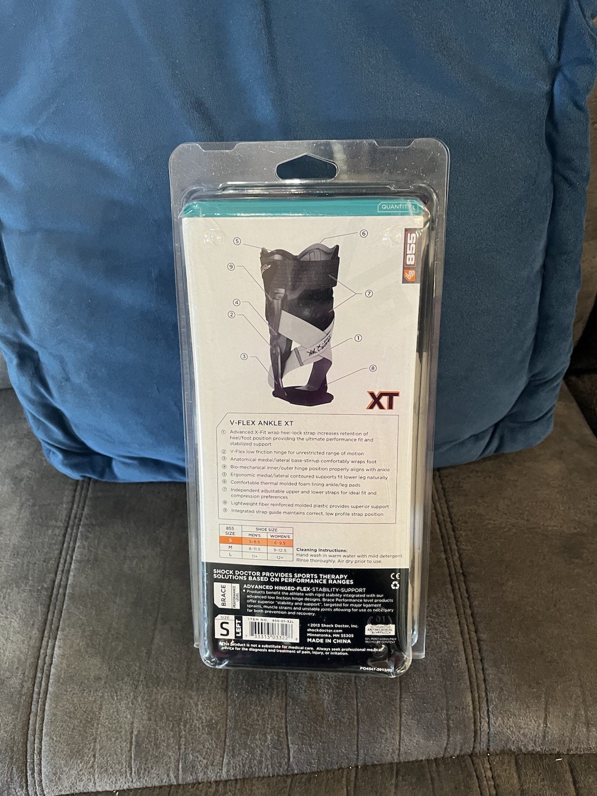 Shock Doctor V-flex XT Ankle Brace Size Small Left