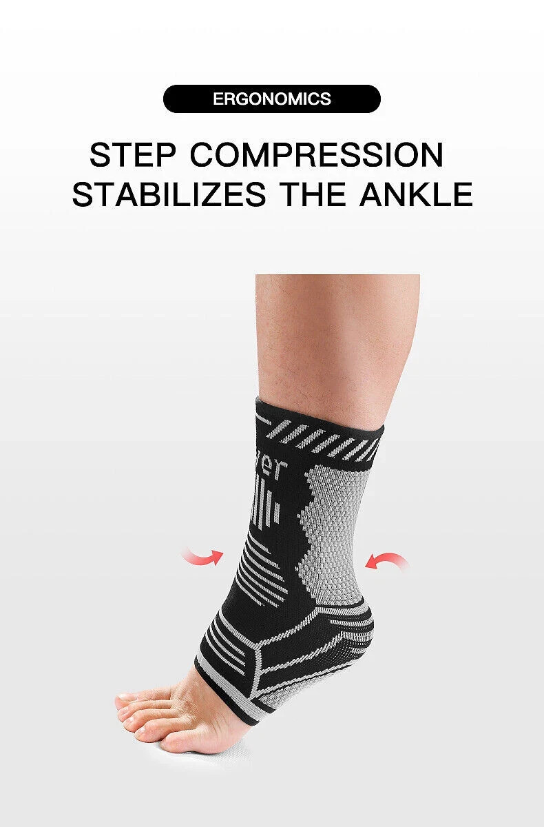 Ankle Brace Support Compression Sleeve Plantar Fasciitis Pain Relief Foot Wrap
