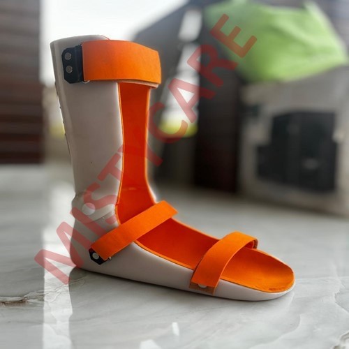 AFO Brace SUPPORT for Flaccid Foot Drop Foot with Moldable/Trimmable Right side