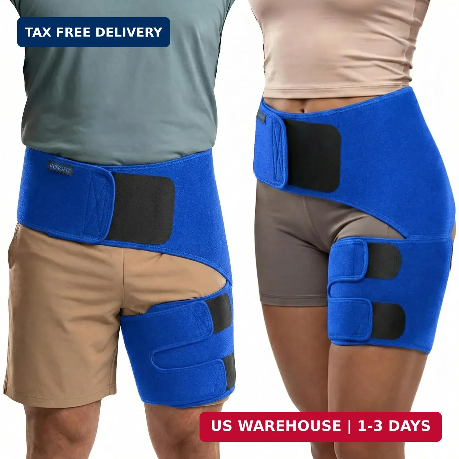 Hip Brace for Sciatica Pain Relief – Thigh, Hamstring, Groin, Pull Wrap – Compre
