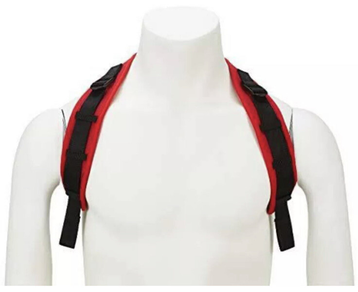 Enerbodi Back Posture Corrector Unisex Black/Red Upper Back Straightener Brace