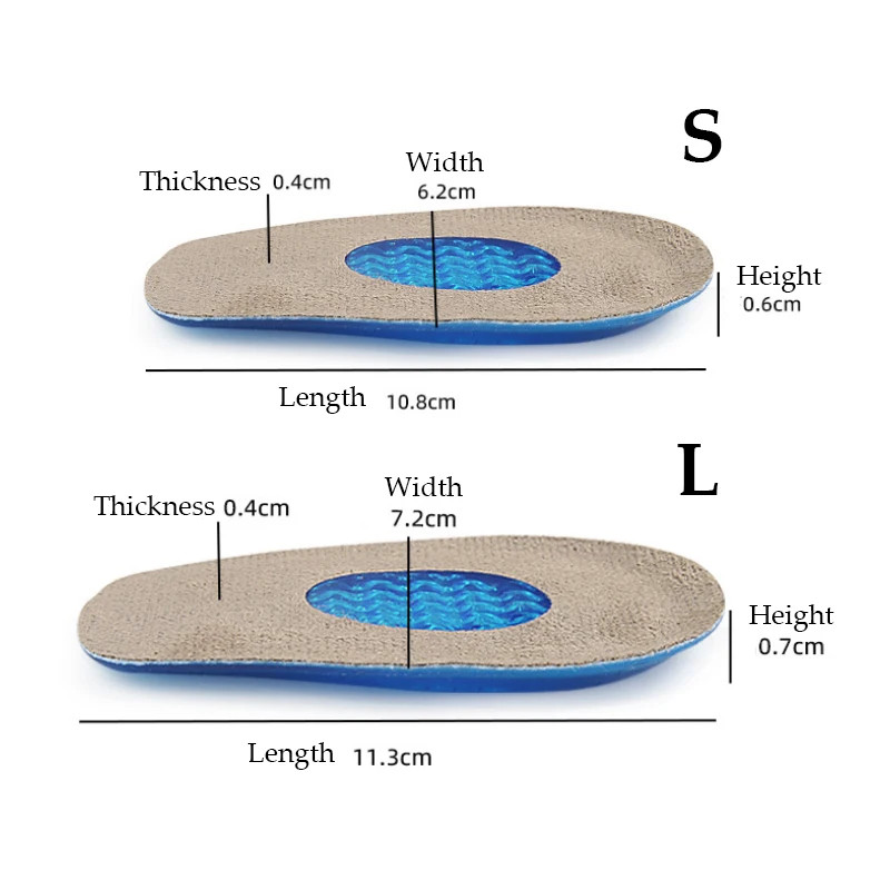 Soft Gel Insoles For Plantar Fasciitis Heel Spur Insoles Comfortable Shock