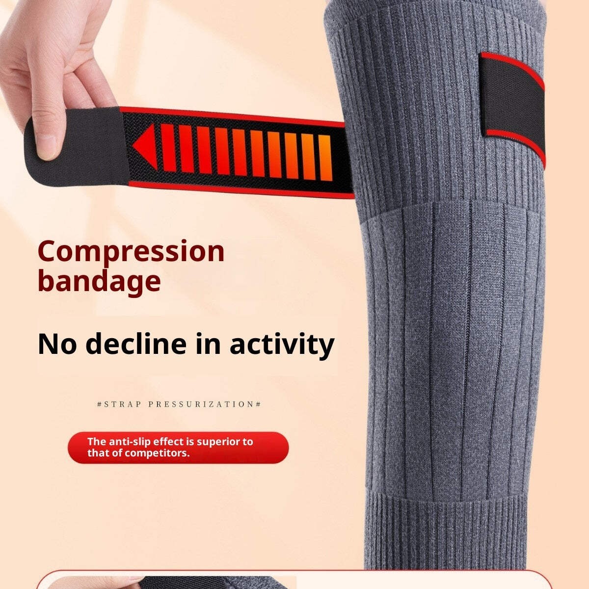 Universal Cold-proof Warm Knee Pads Elastic Windproof Thick Knee Protector Wraps