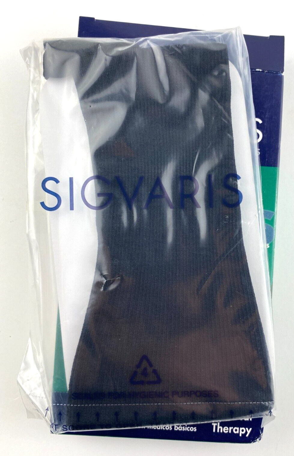 (2) SIGVARIS LIFE FOR LEGS Fir Men SIZE Small/ Long 20-30MMHG Sock Black