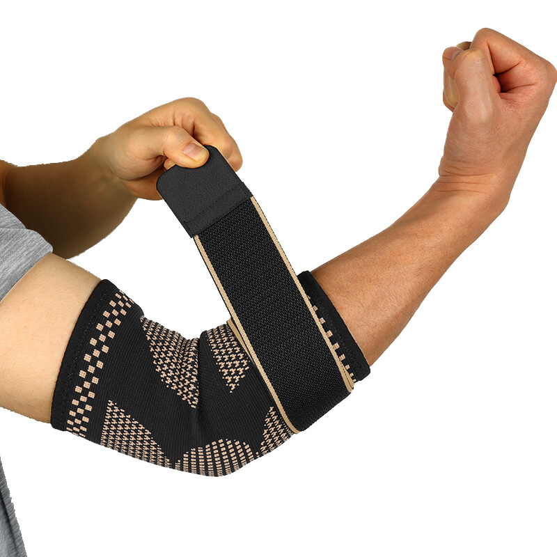 Copper Elbow Support Compression Arm Sleeve Brace Wrap Arthritis Tendonitis Pain