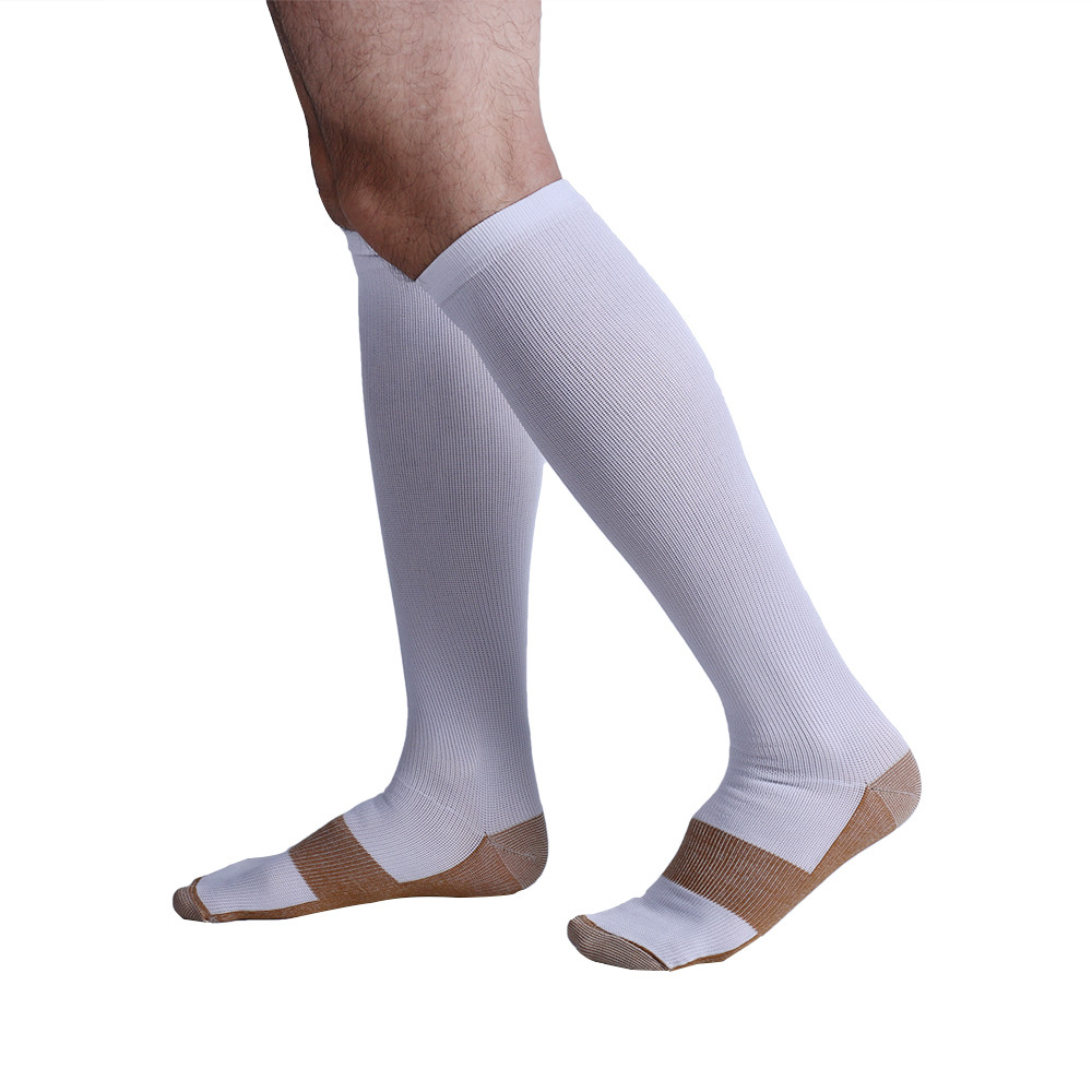 Graduated Compression Socks Foot Support Stockings Over Calf Below Knee High