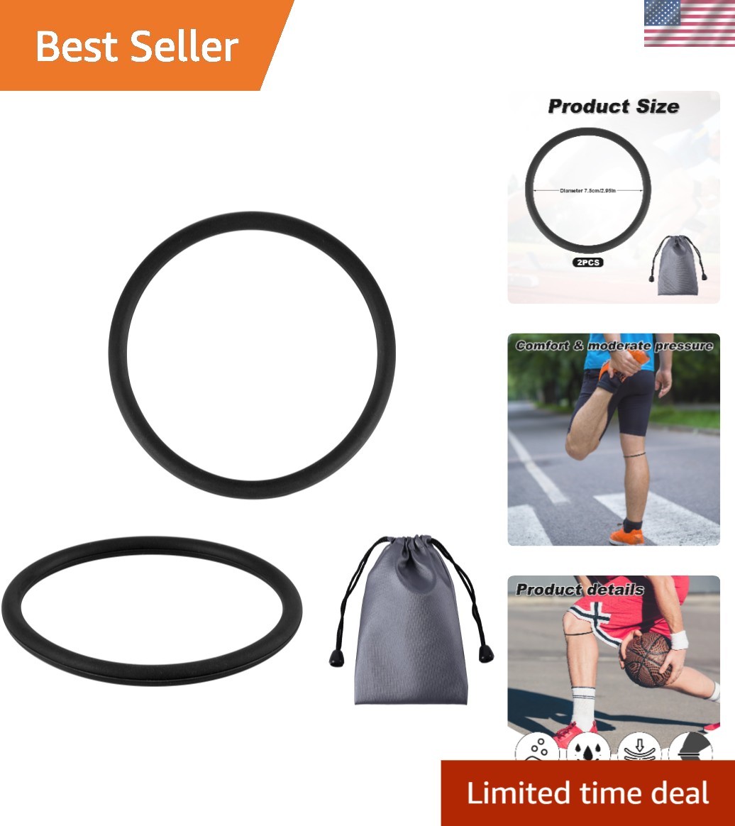 Elastic Knee Support Strap Set – Durable Silicone Bands for Sports & Fitness