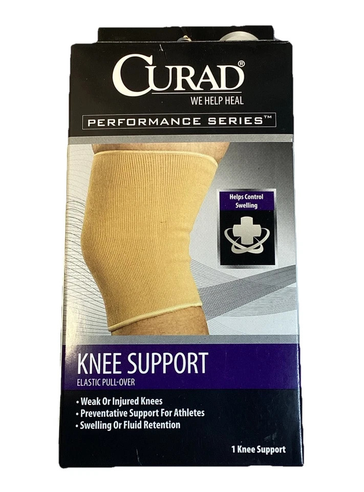 Curad Performance Series Elastic Pull-Over Knee Support, Size X-Large