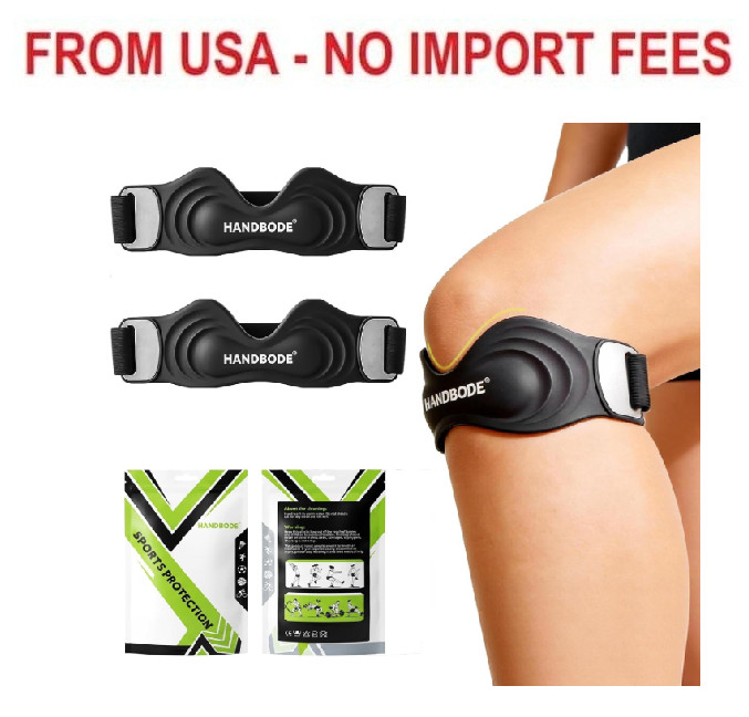 HANDBODE Patellar Tendon Support Strap, Silicone Knee Brace for men women, Adjus