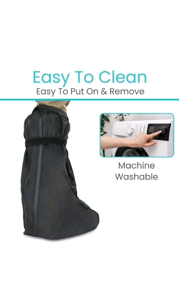 Walking Boot Cover Waterproof – for Medical Orthopedic Brace & Cast, Fractured