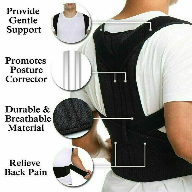 Heavy Duty Lift Lumbar Lower Back Waist Support Belt Brace Suspenders for Work