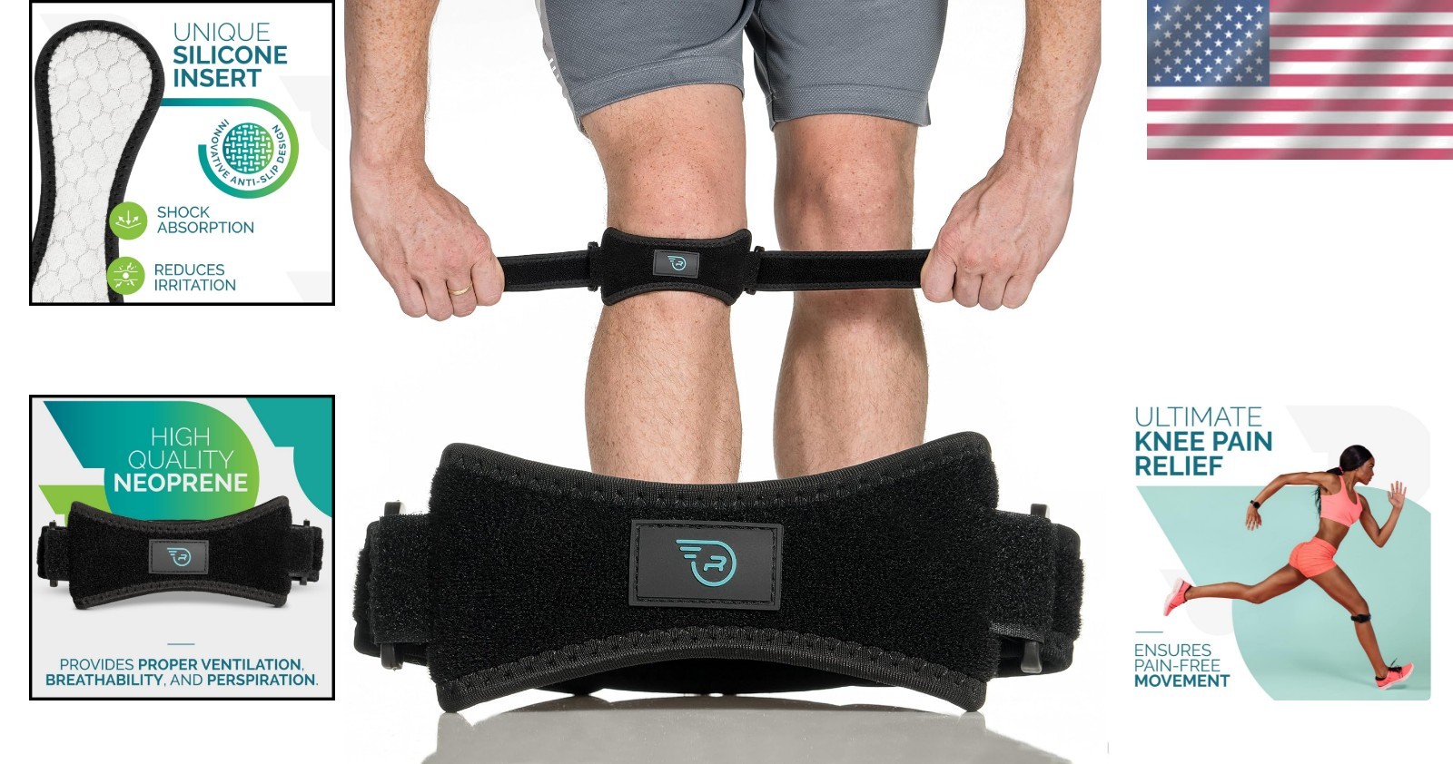 Breathable Sports Knee Brace – Adjustable Support for Meniscus Tears & Arthritis