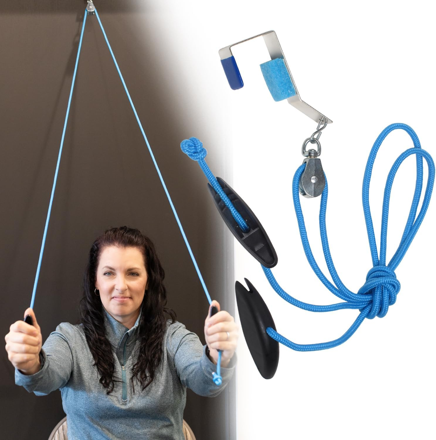 Shoulder Pulley over Door Physical Therapy Pain Relief Durable Metal Bracket …