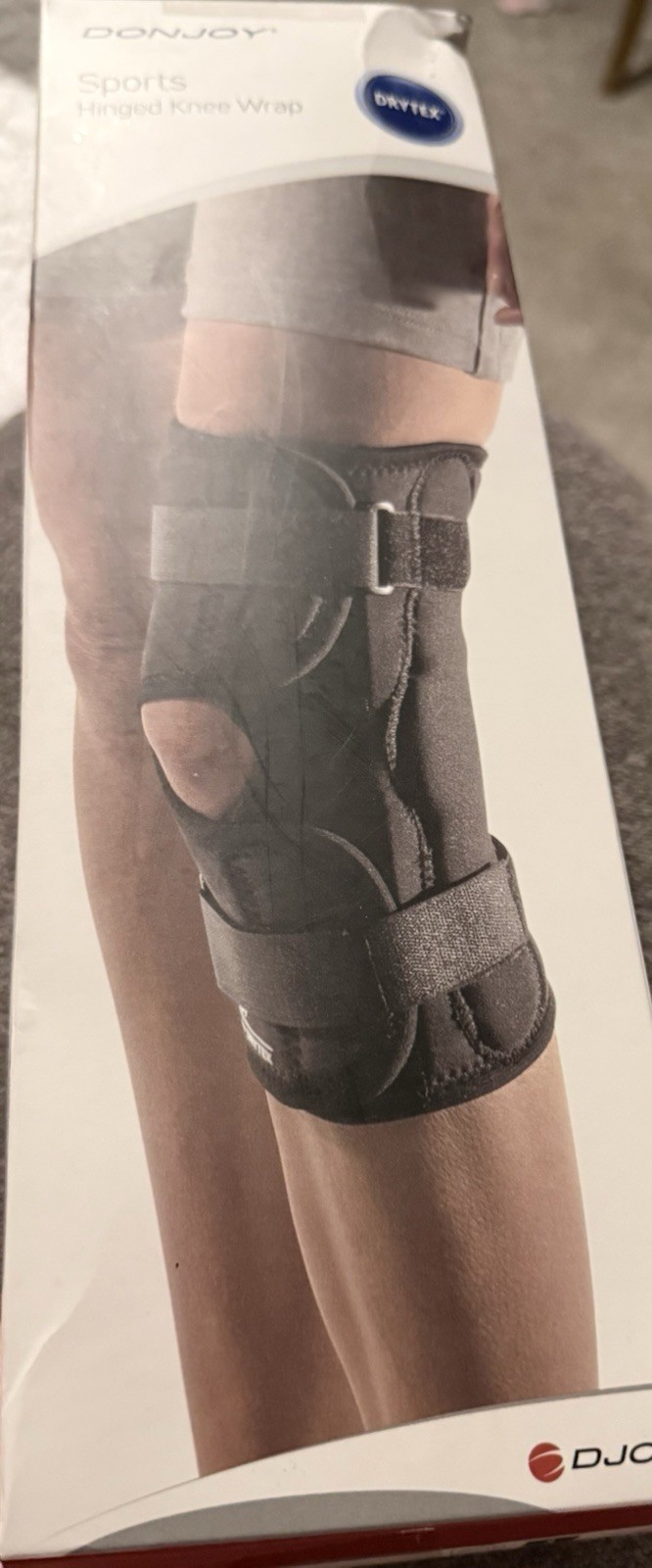 DonJoy Sports Hinged Drytex Knee Wrap Brace – SMALL NEW