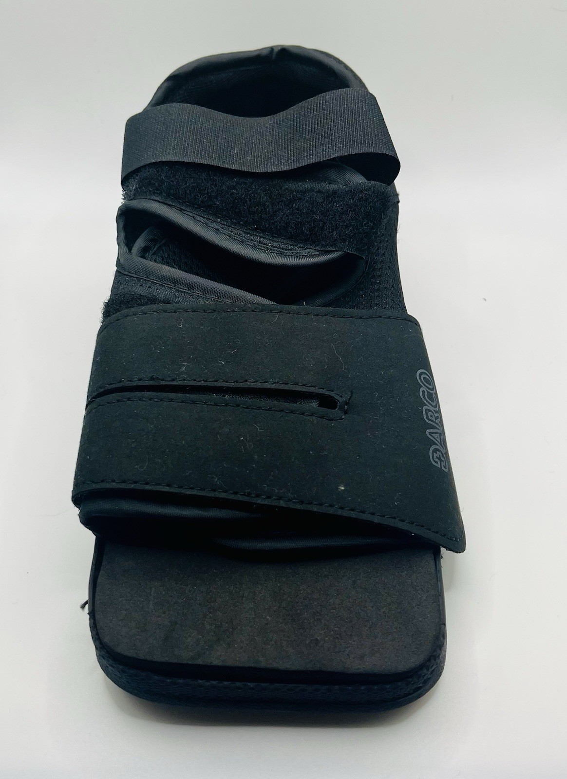 Darco Post Operative Shoe Open Toe Adjustable Straps / Black Size M