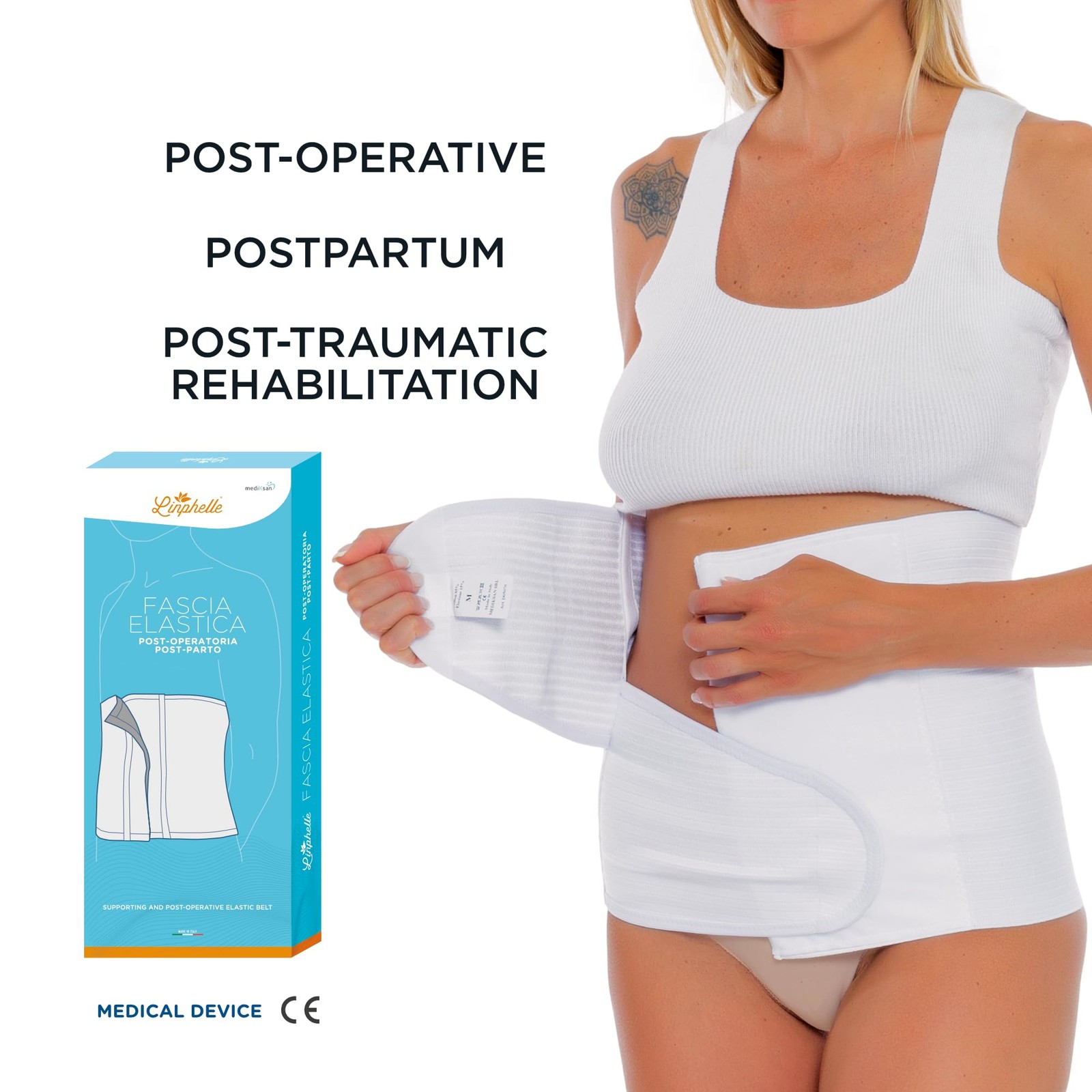 Post-Surgery and Postpartum Band – Elastic and Tear-Resistant Abdominal Postp…