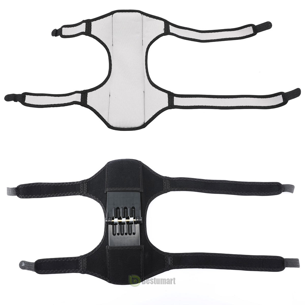 2Pcs Joint Support Brace Knee Pads Booster Lift Squat Sports Power Spring Force