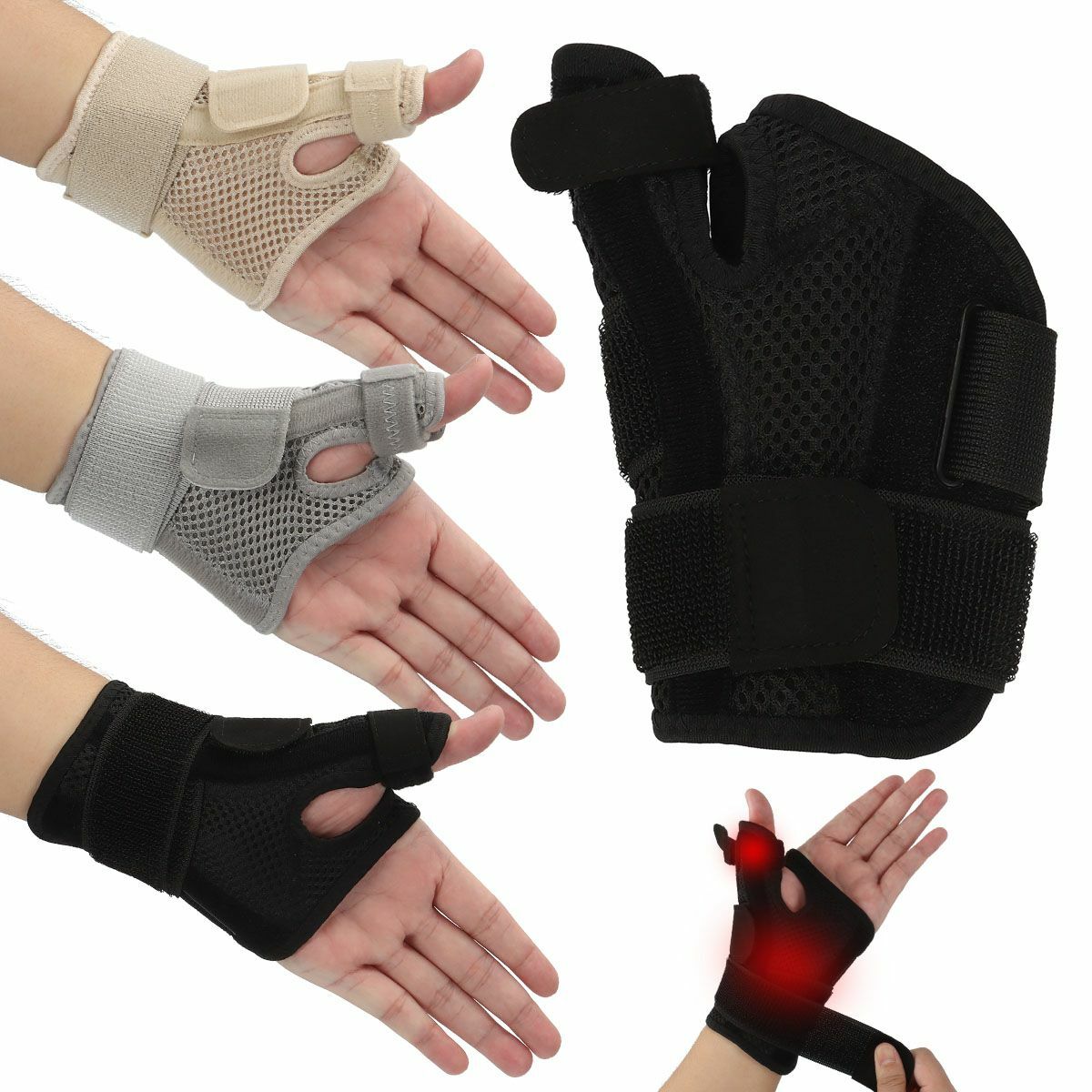 Thumb Brace Wrist Support – Hand Splint for Carpal Tunnel Tendonitis Pain Relief