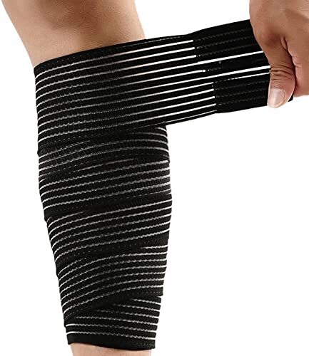 Elastic Lower Leg Calf Compression Support Bandage Wrap for Women & Man 3″ x 72″