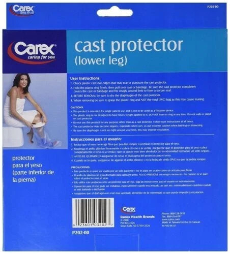 Carex Cast Protector ( Lower Leg ), 1 PROTECTOR, BRAND NEW IN ORIGINAL BOX !!!