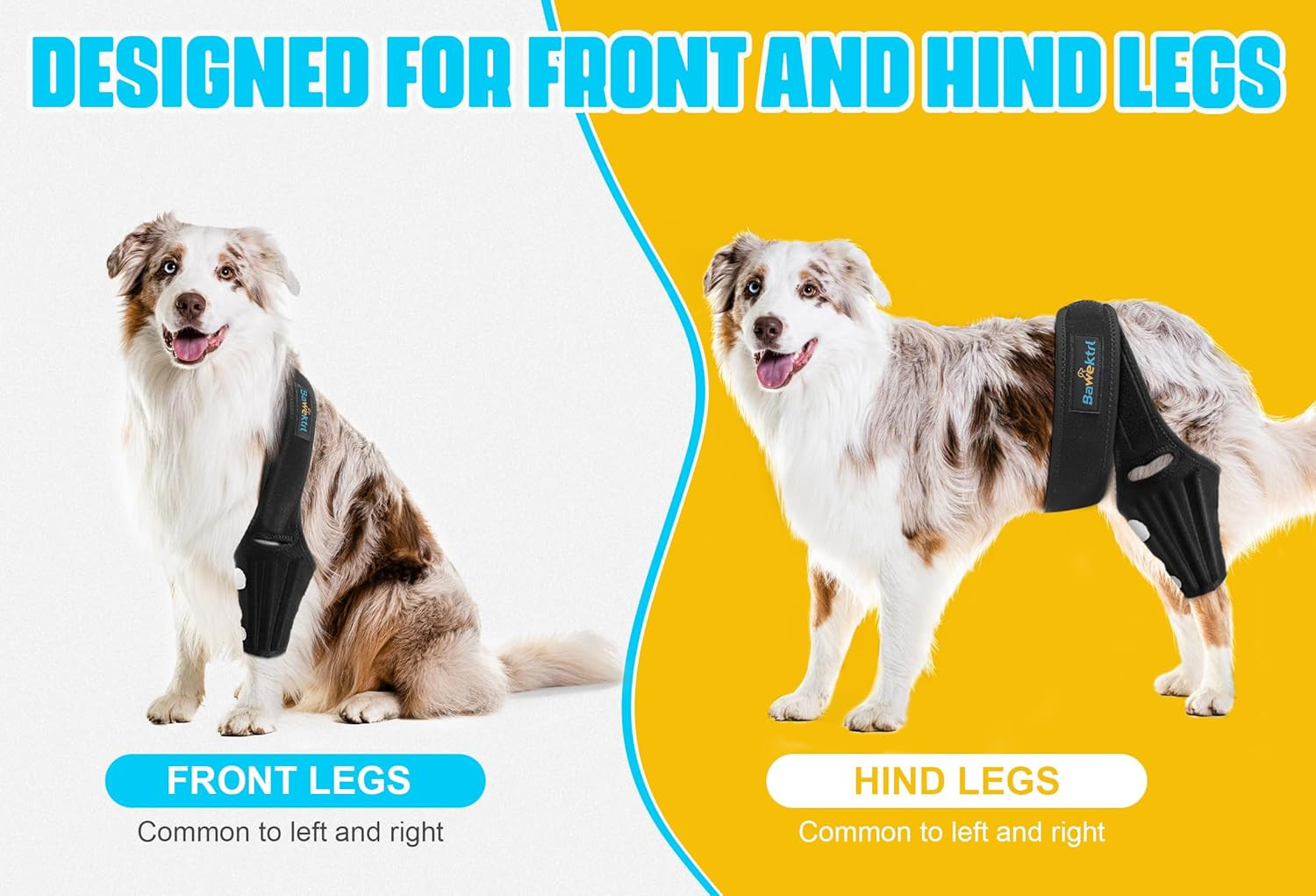 Dog Knee Brace for Back Leg,Cruciate Ligament Care Knee Brace for Dogs Rear Leg,