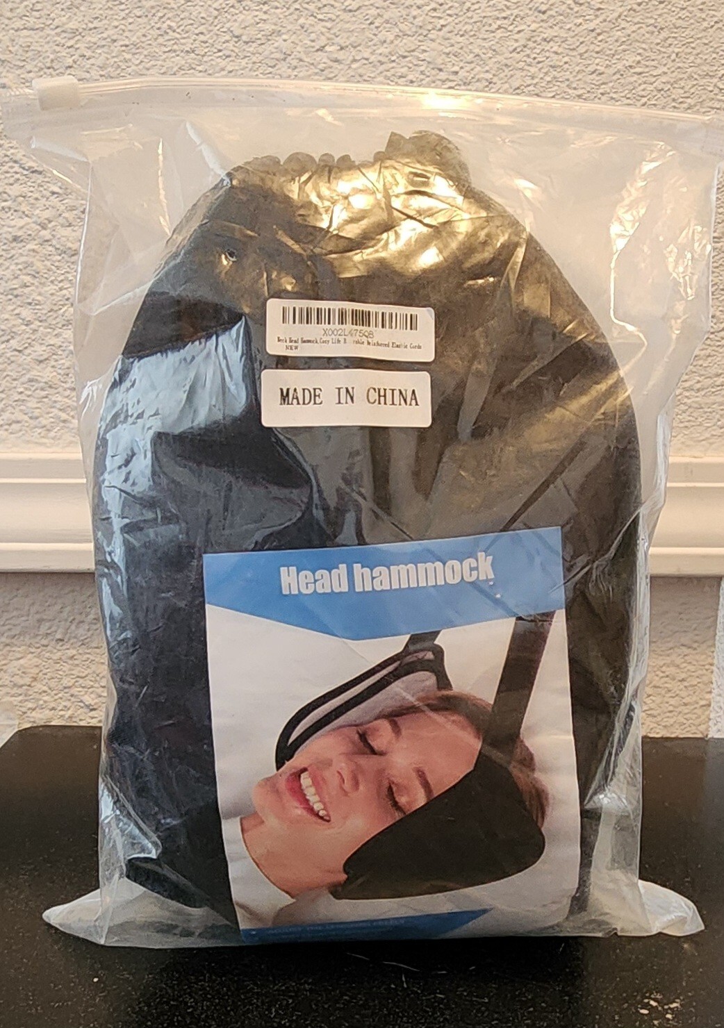 Head Hammock for Neck & Head Pain Relief Cervical Traction Stretcher W/Eye Mask