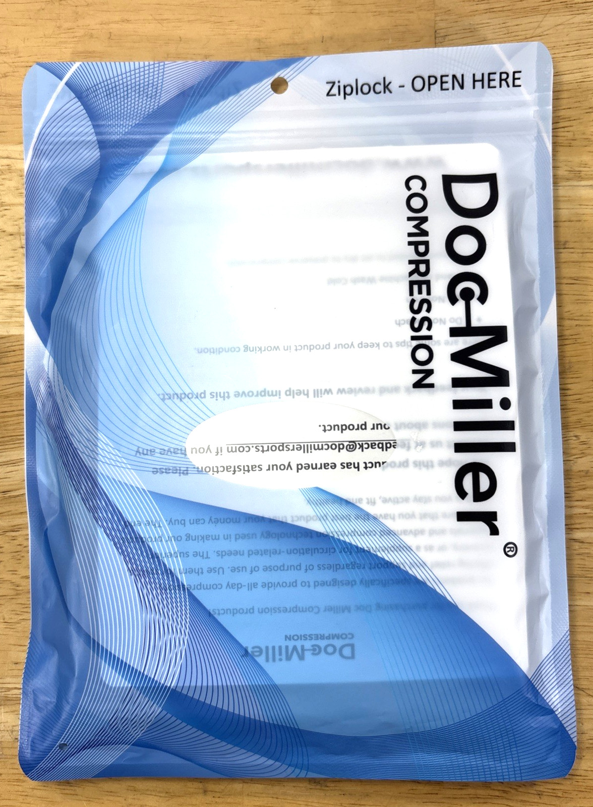 Doc Miller Calf Compression Sleeve 30-40 mmHg Varicose Veins Leg Support XL Blue