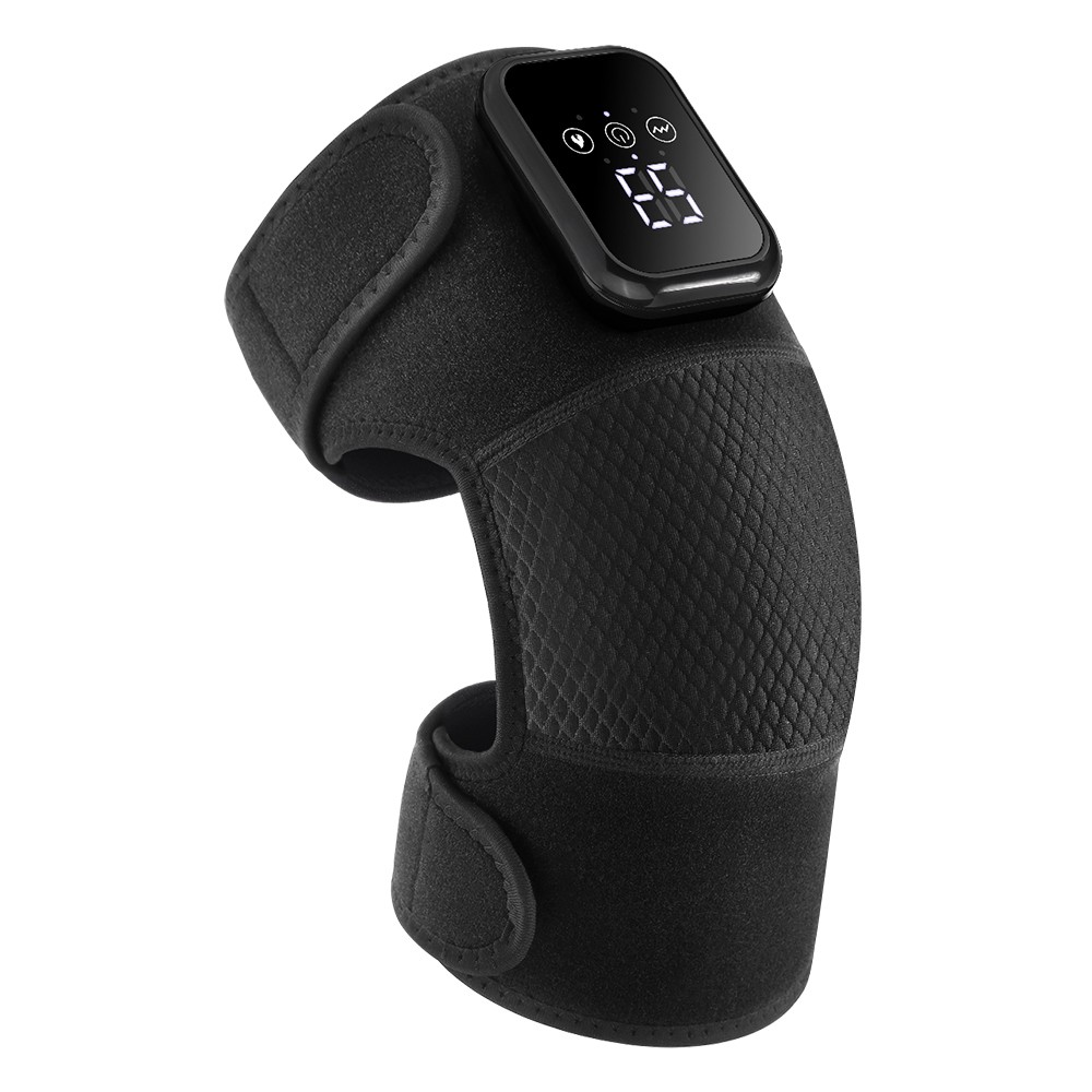 Electric Knee Massager for Pain Relief w/3 Levels Vibration & Heating Knee Brace