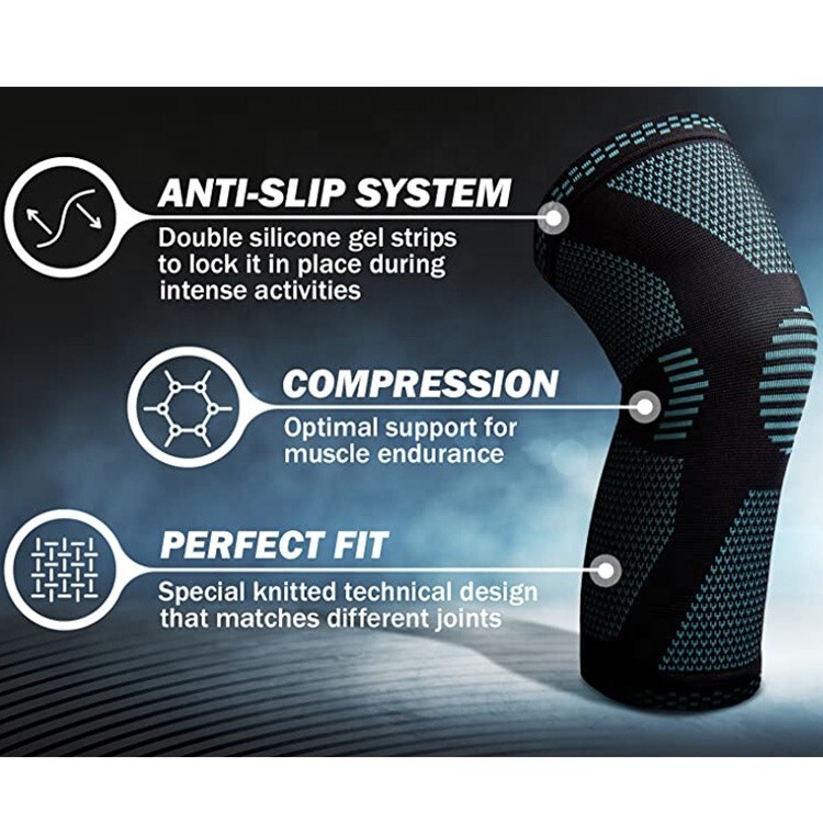 Breathable Elastic Knee Protector Brace. Sleeve, Knee Braces for Knee Pain Wrap