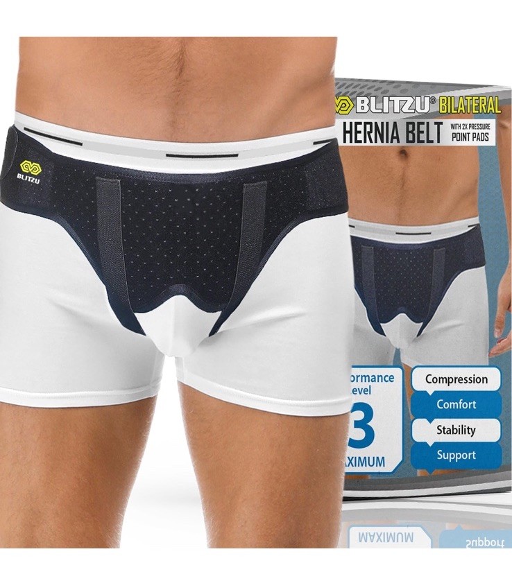 Hernia Belt for Bilateral, Double or Single Inguinal, Groin Hernia Support Truss