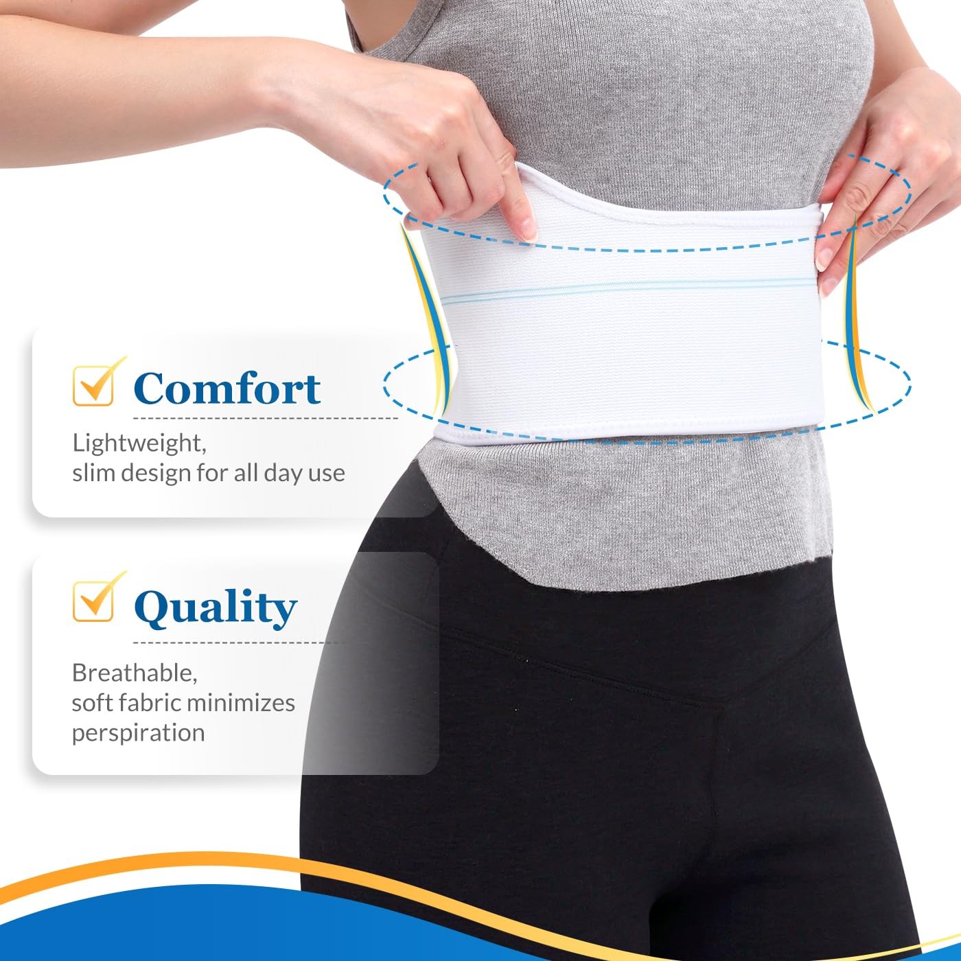 Broken Rib Brace for Women – Compression Chest Binder for Cracked Ribs Suppor…