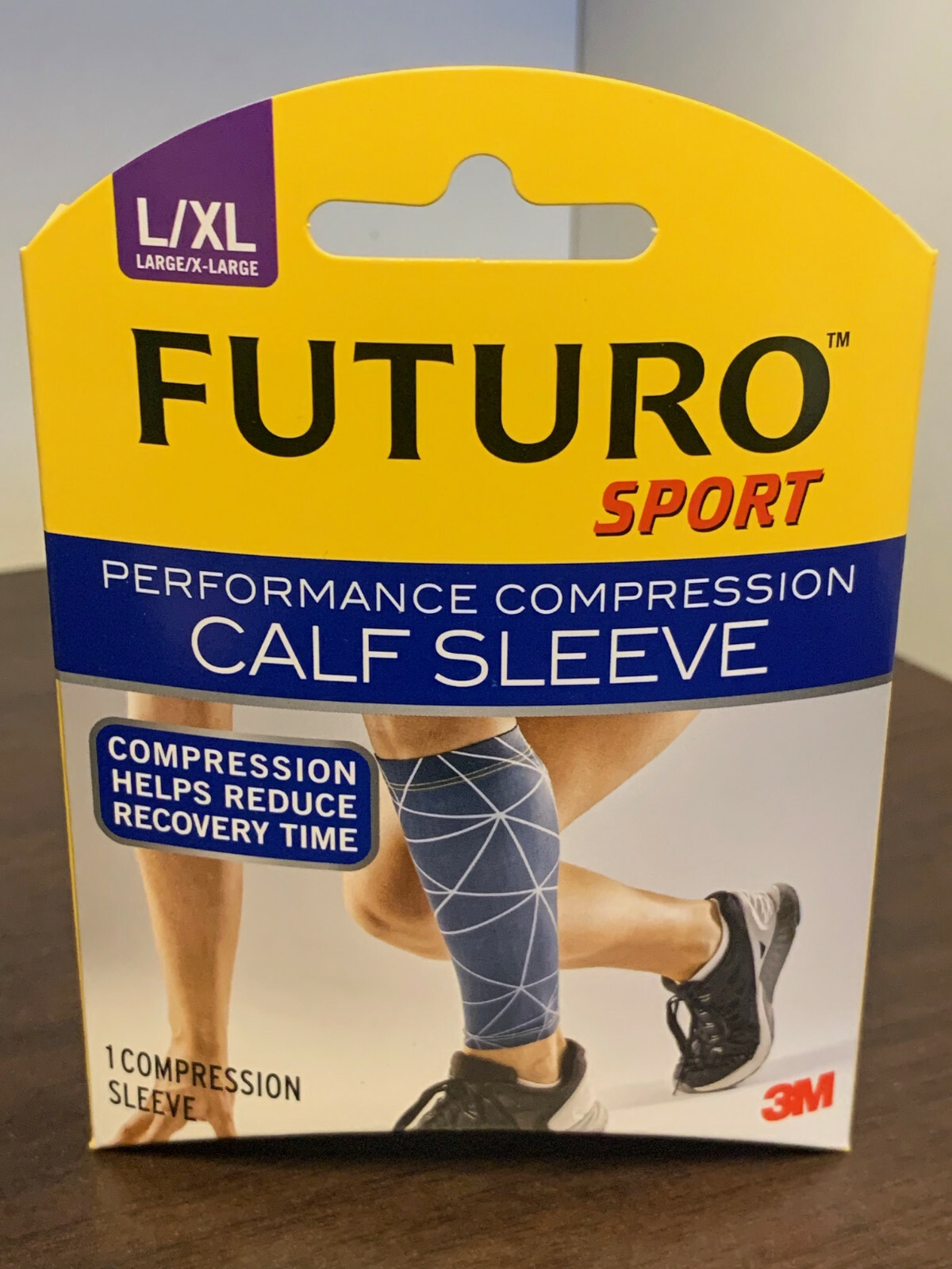 L/XL Extra Large Compression Calf Sleeve Futuro Sport 3M leg wrap brace NIB