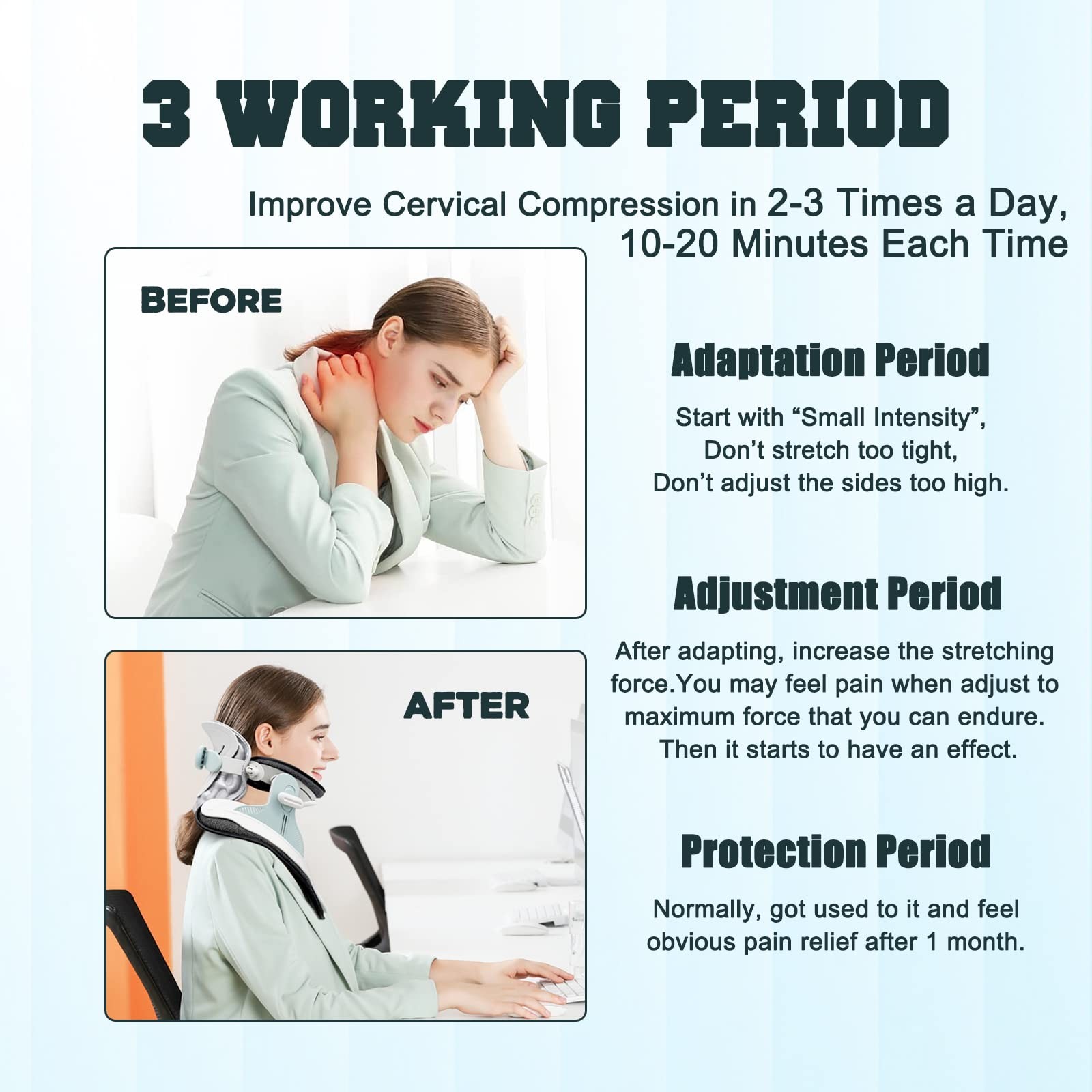 Cervical Neck Traction Device,Electric Air Pump Neck Stretcher Cervical Tract…