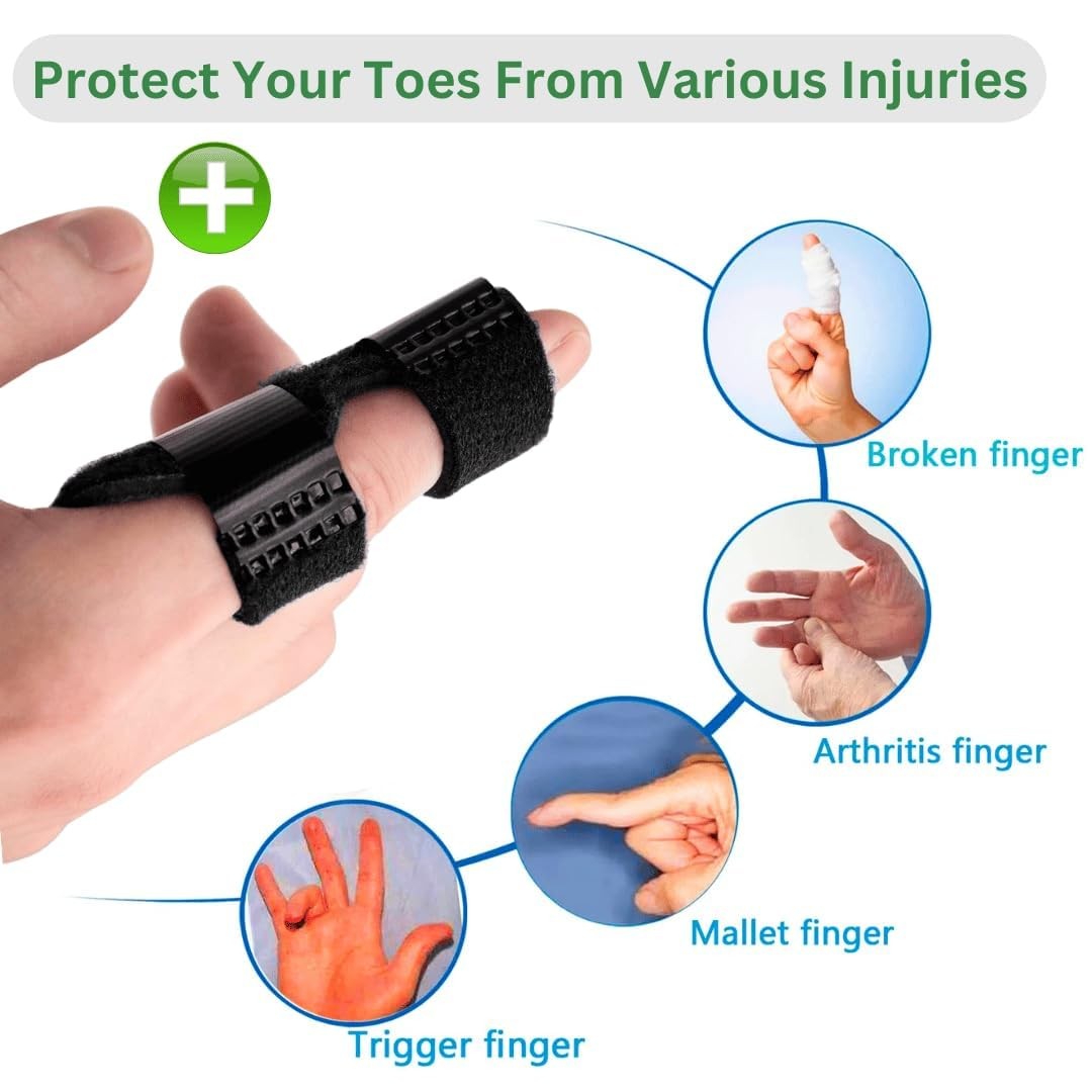 Mallet Finger Splint – Adjustable Finger Brace for Mallet Finger, Trigger Fin…