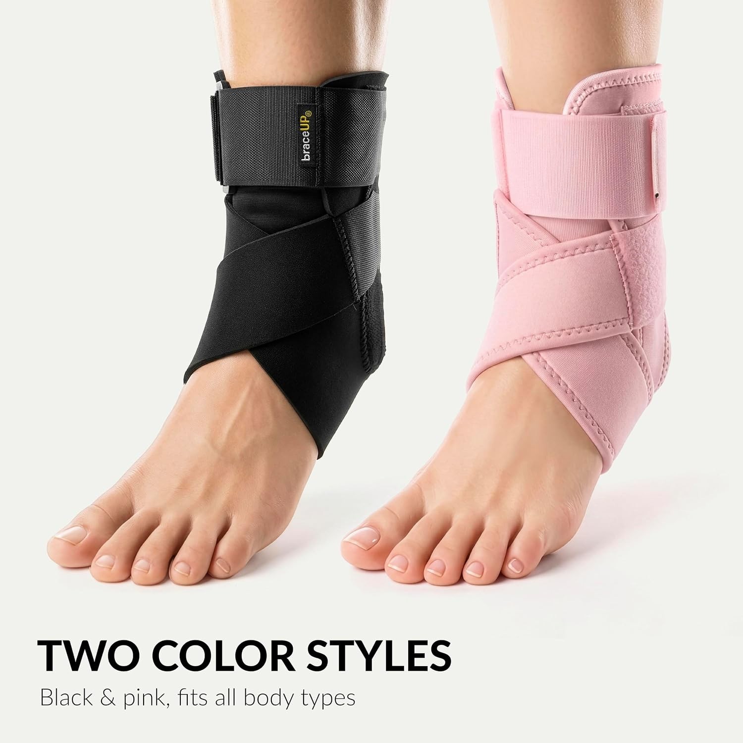 Ankle Brace Support Sleeve Compression Strap Pain Relief Sprained Foot