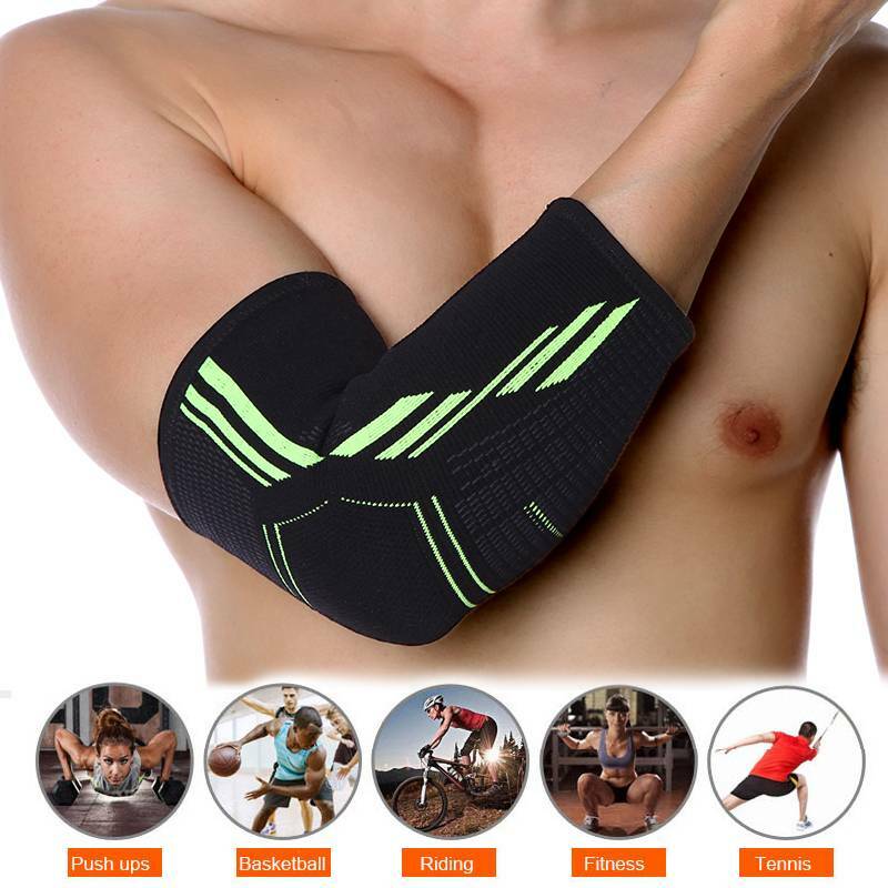 Copper Compression Elbow Support Brace Sport Joint Pain Arthritis Sprain Sleeves