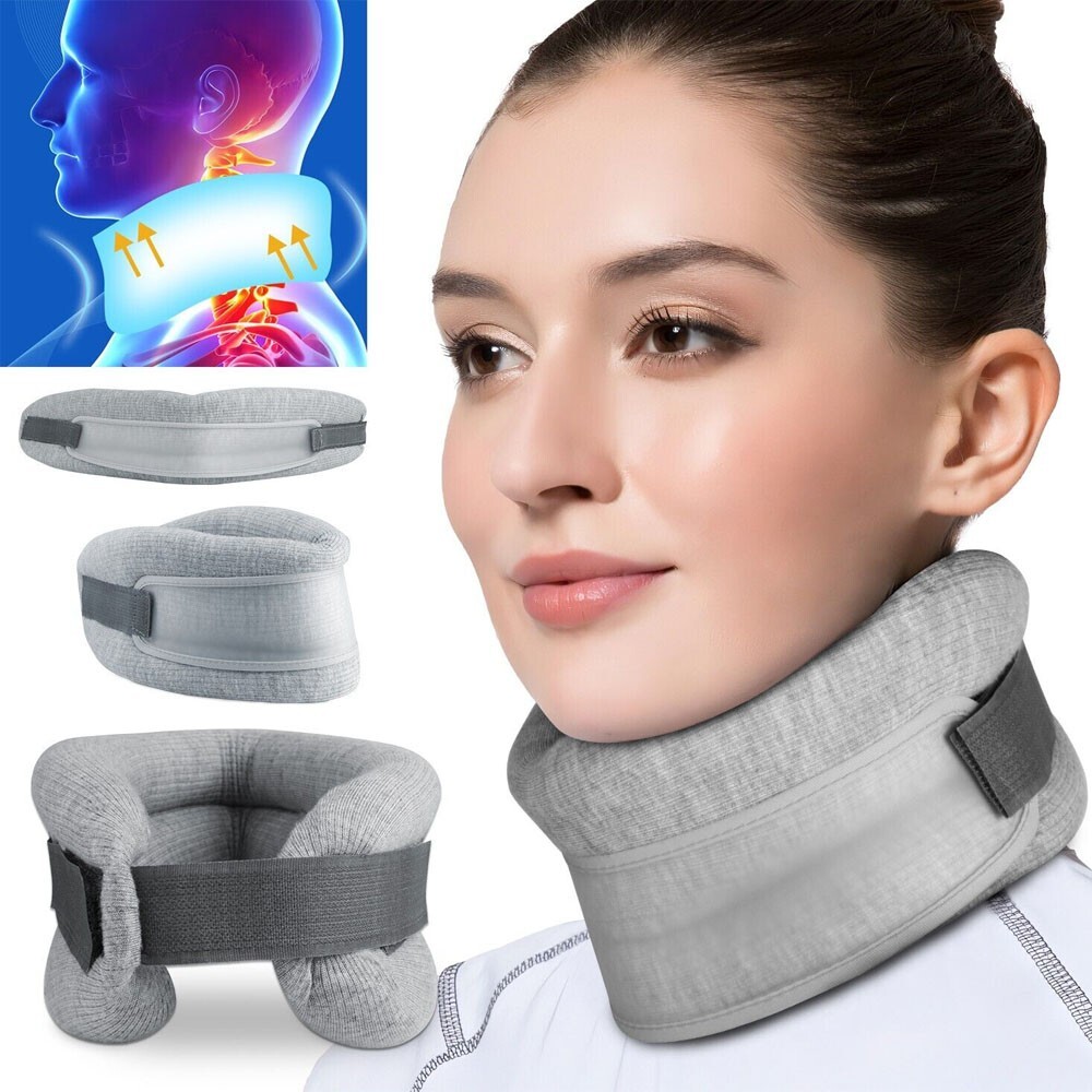 Cervical Neck Traction Device Collar Brace Support Pain Relief Stretcher Therapy