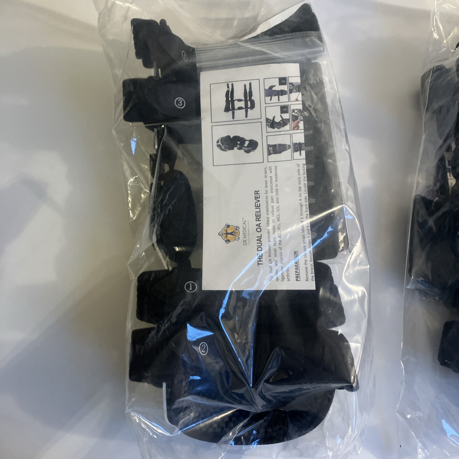 Dr Medical The Dual OA Reliever, L&R Knee Adjustable Brace Support Size: Medium