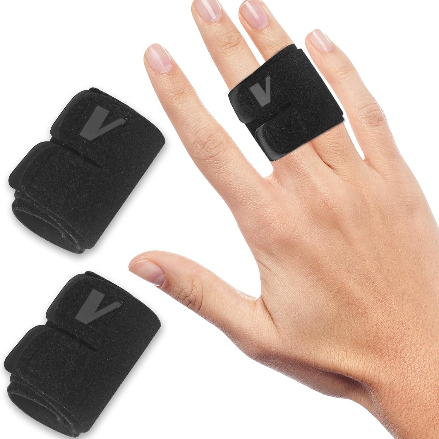 Finger Splints 2PCS Finger Splint Compression Finger Support Finger Buddy Wra…