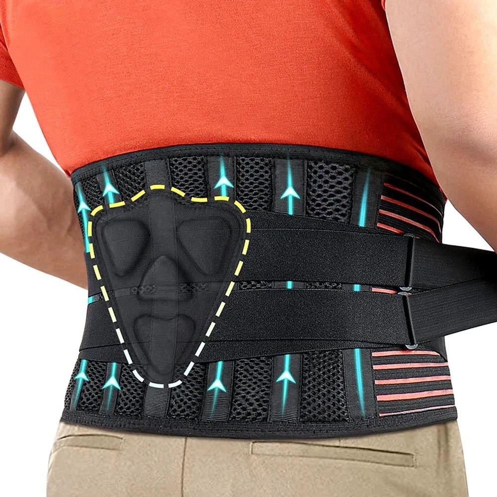 Adjustable Lower Back Brace Lumbar Support Waist Belt For Men Women Pain Relief