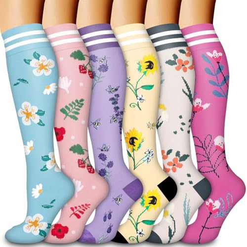 Bluemaple Copper Compression Socks For Women & Small-Medium A-multicoloured204