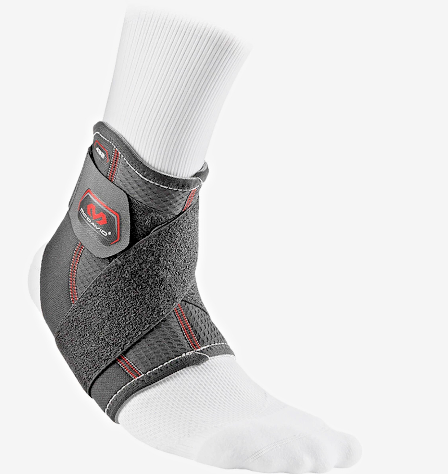 McDavid Ankle Support Brace Medium Adjustable Compression Strap Black Sports Pro