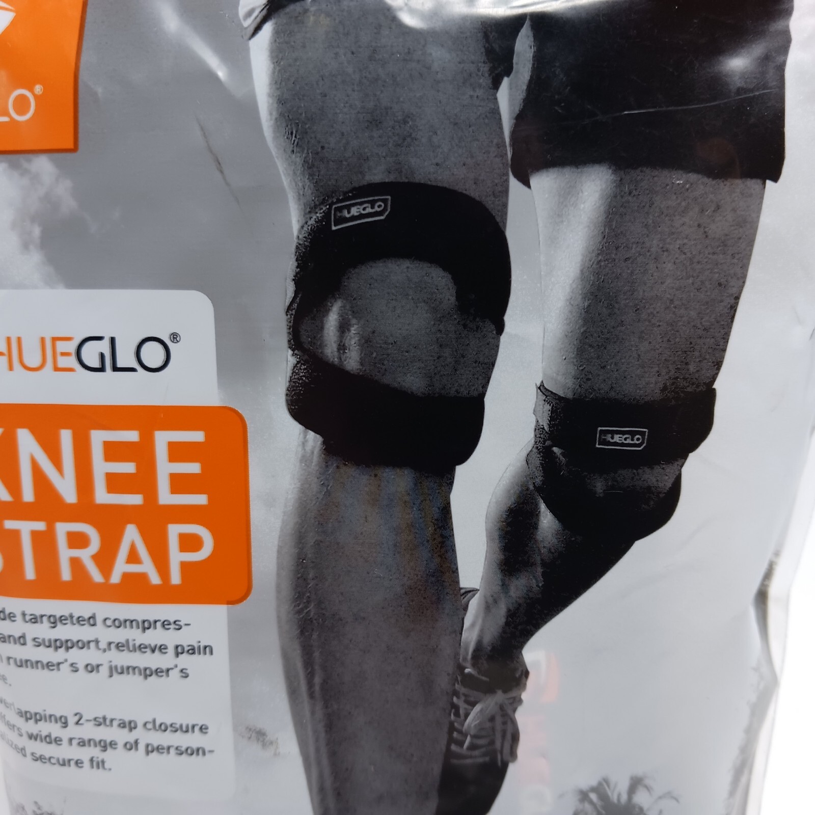 Hueglo Patella Knee Strap Compression & Support For Runner’s/Jumper’s Knee Sz M
