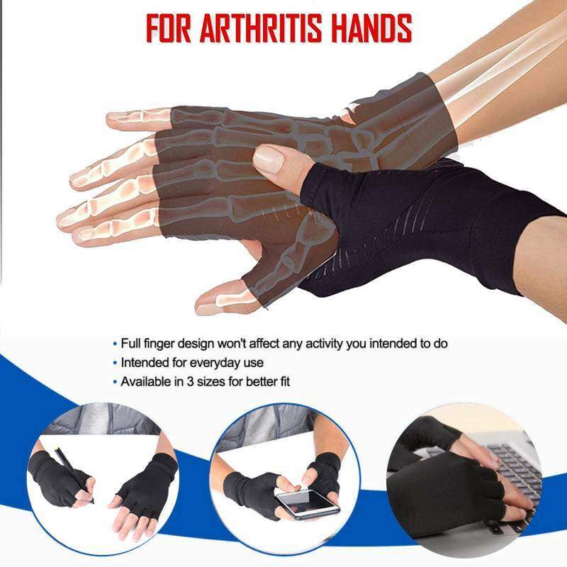 Cooper Anti Arthritis Gloves Wrist Hand Health Compression Therapy Rheumatoid