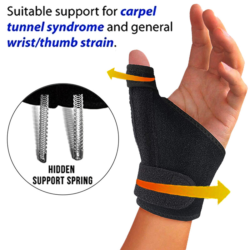 Thumb Brace Wrist Stabilizer Splint Support Strap Trigger for Finger Pain Relief